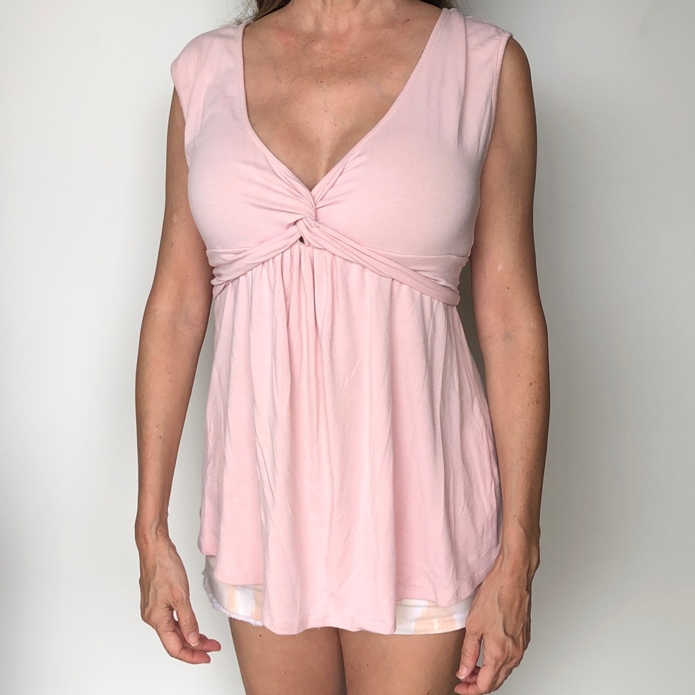Boston Proper Knot Twist Front Tank